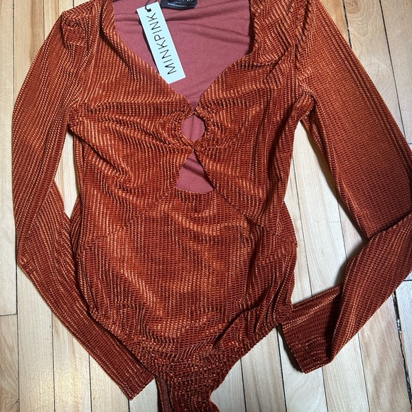 SOLD. Terracotta Mink pink bodysuit new brand with tags - Picture 2 of 2